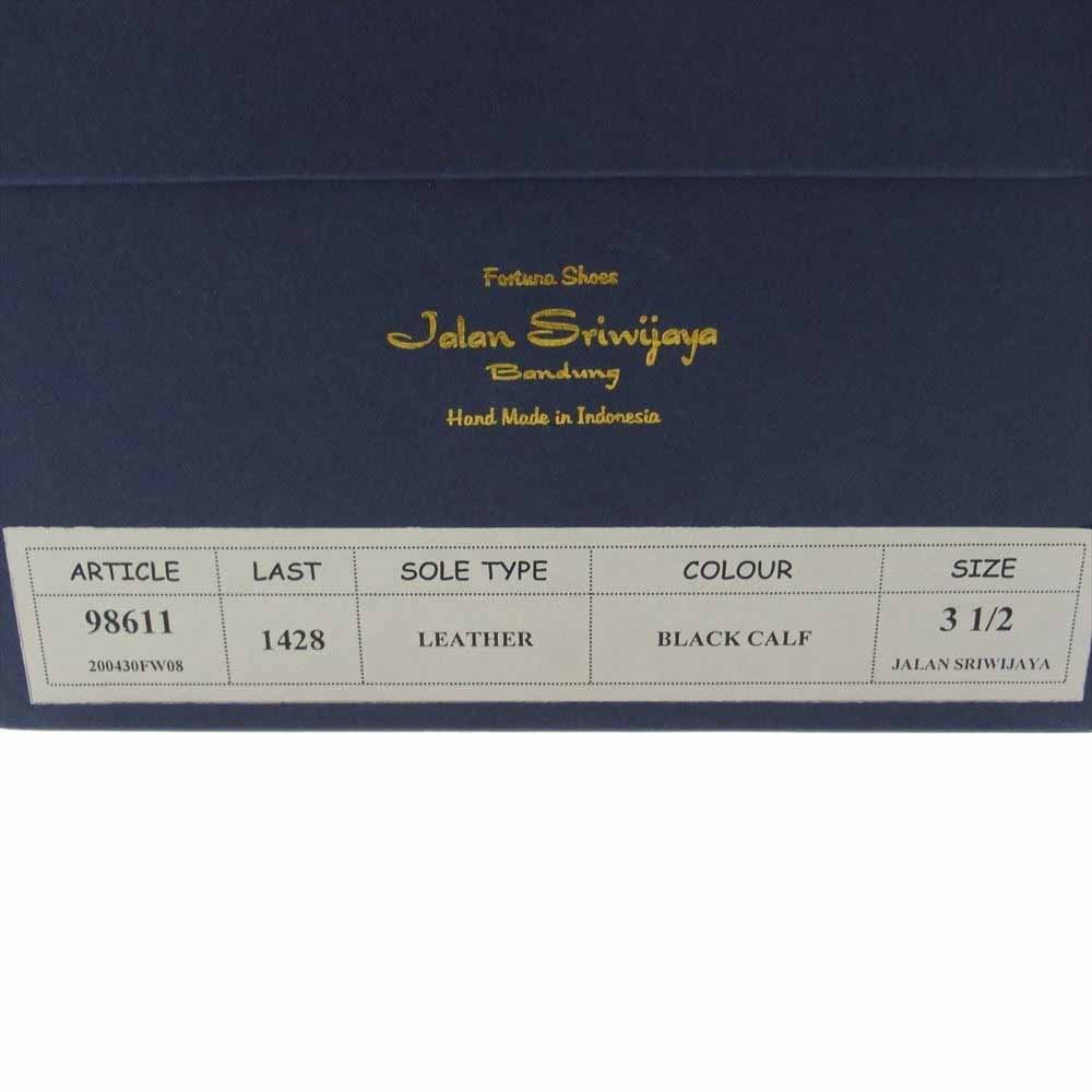 JALAN SRIWIJAYA ジャランスリウァヤ 98611 BLACK CALF LEATHER SOLE カーフレザー レザーソール 外羽根 プレーントゥ シューズ ブラック系 UK3.5【中古】