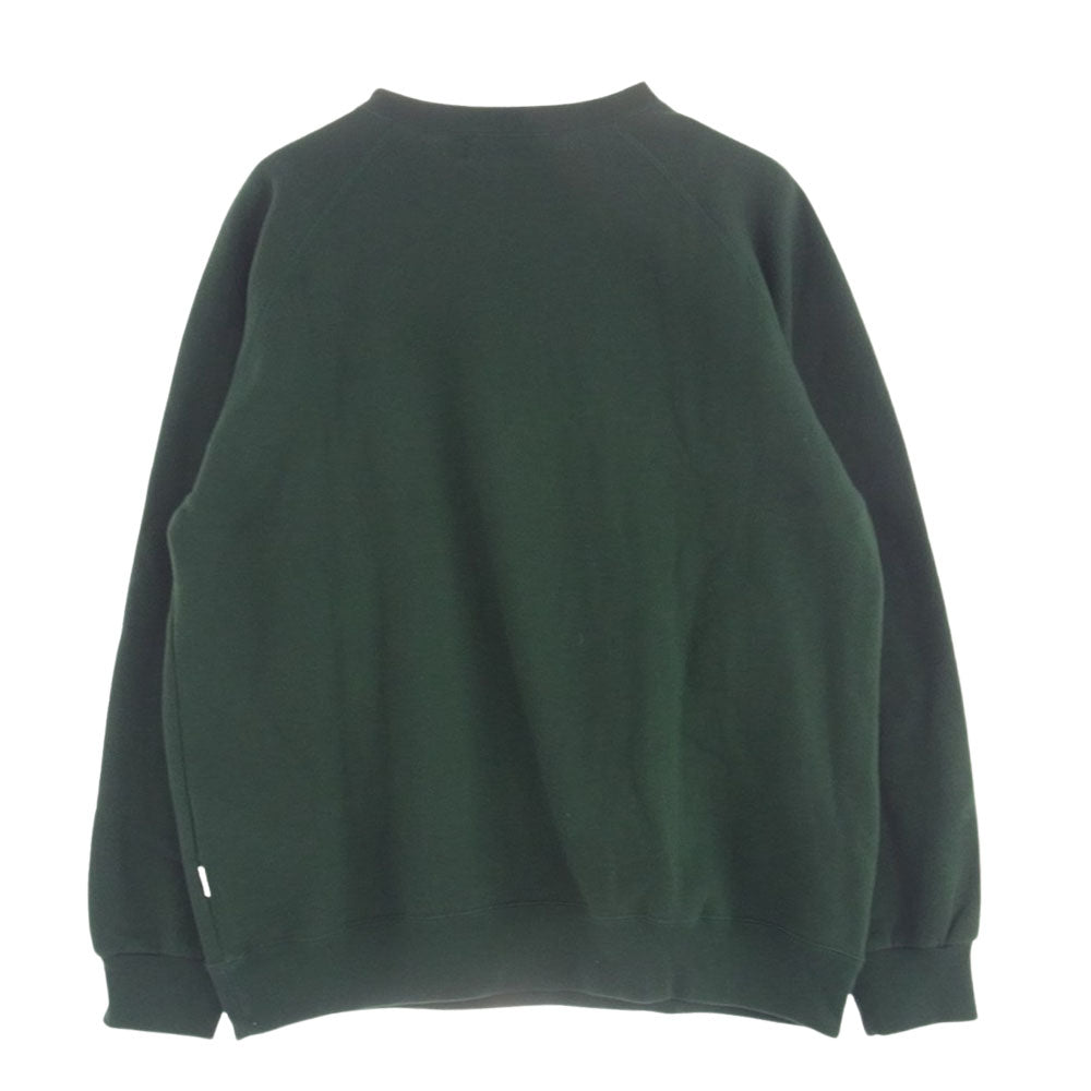 ソーショップアンドホステル SO ORIGINAL RAGLAN CREW NECK SWEATSHIRT ラグラン スウエット クルーネック グリーン グリーン系 L【中古】
