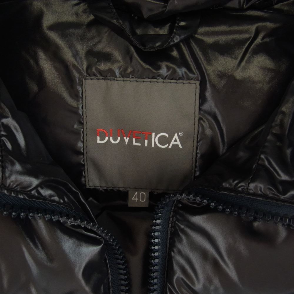 DUVETICA デュベティカ フード付き ダウンベスト ブラック系 40【中古】