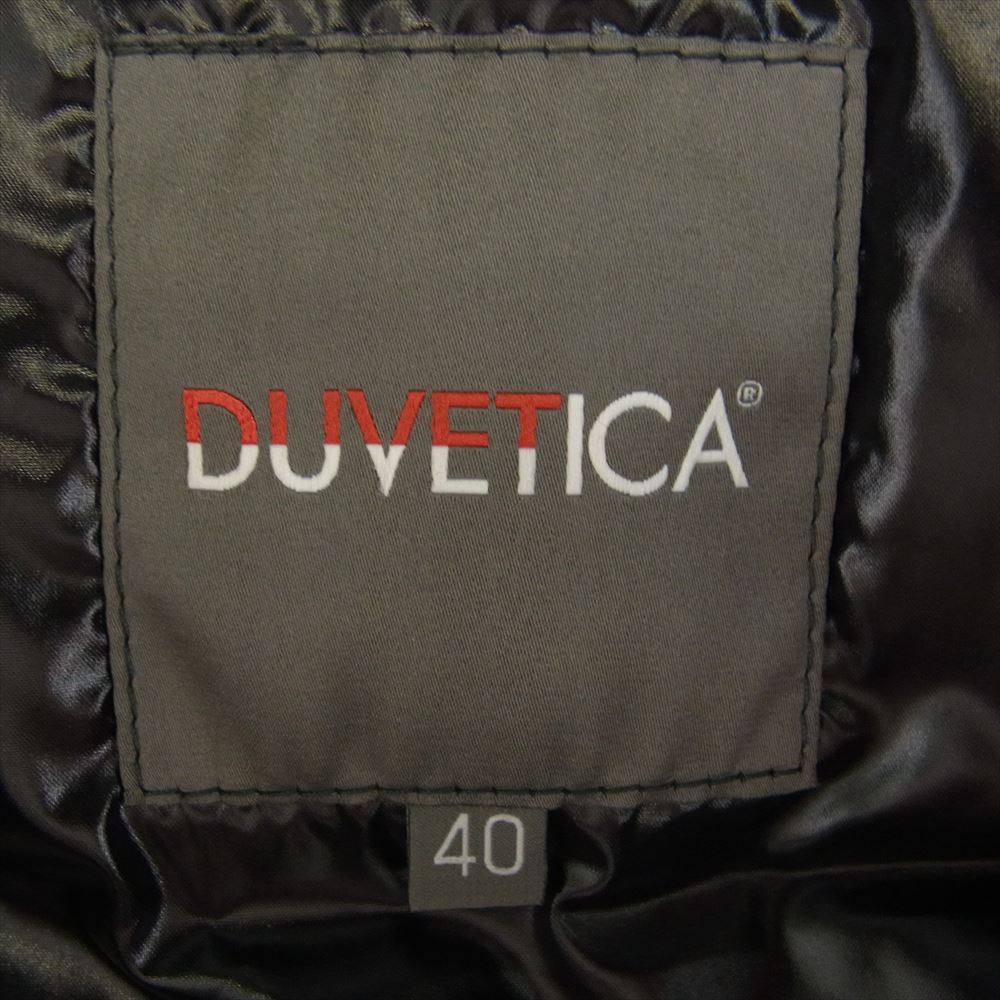 DUVETICA デュベティカ フード付き ダウンベスト ブラック系 40【中古】