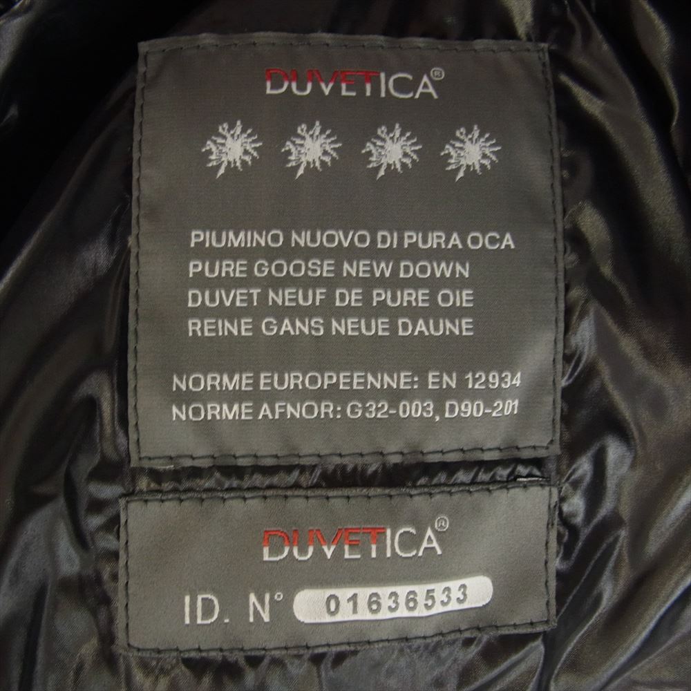 DUVETICA デュベティカ フード付き ダウンベスト ブラック系 40【中古】