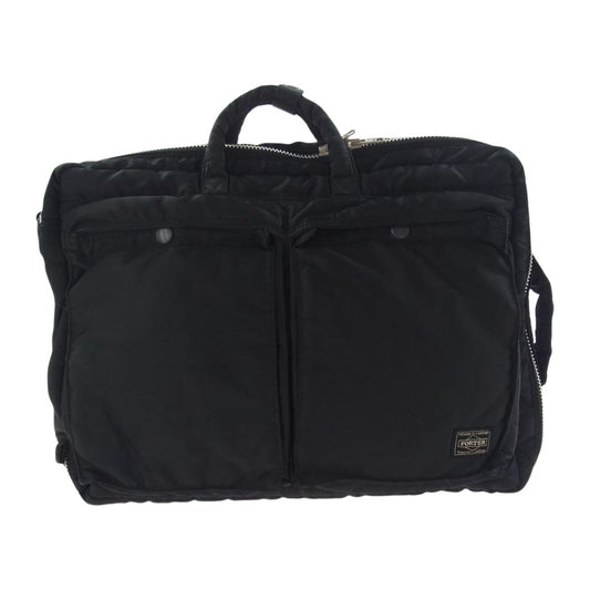 PORTER ポーター TANKER タンカー 2way ナイロン ブリーフケース ブラック系【中古】