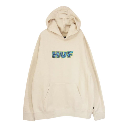 HUF ハフ PF00616 CHEATA P/O HOODIE プルオーバー パーカー ベージュ系 L【中古】