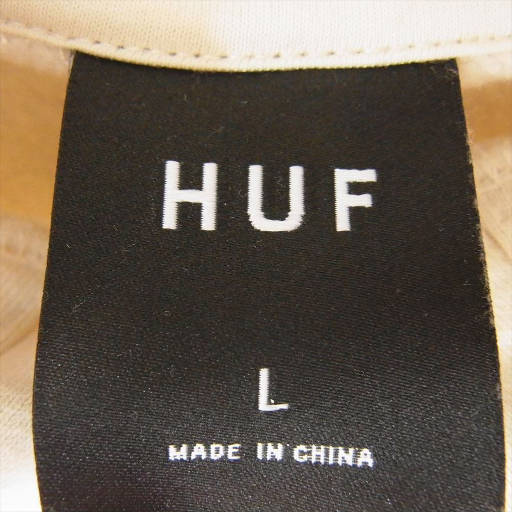 HUF ハフ PF00616 CHEATA P/O HOODIE プルオーバー パーカー ベージュ系 L【中古】