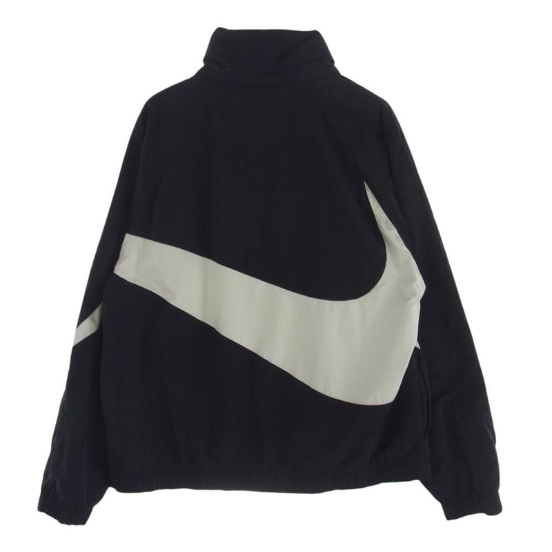 NIKE ナイキ AJ1405-010 BIG SWOOSH ANRK JACKET ビッグスウッシュ ナイロン ハーフジップ プルオーバー トラックジャケット ブラック系 M【中古】