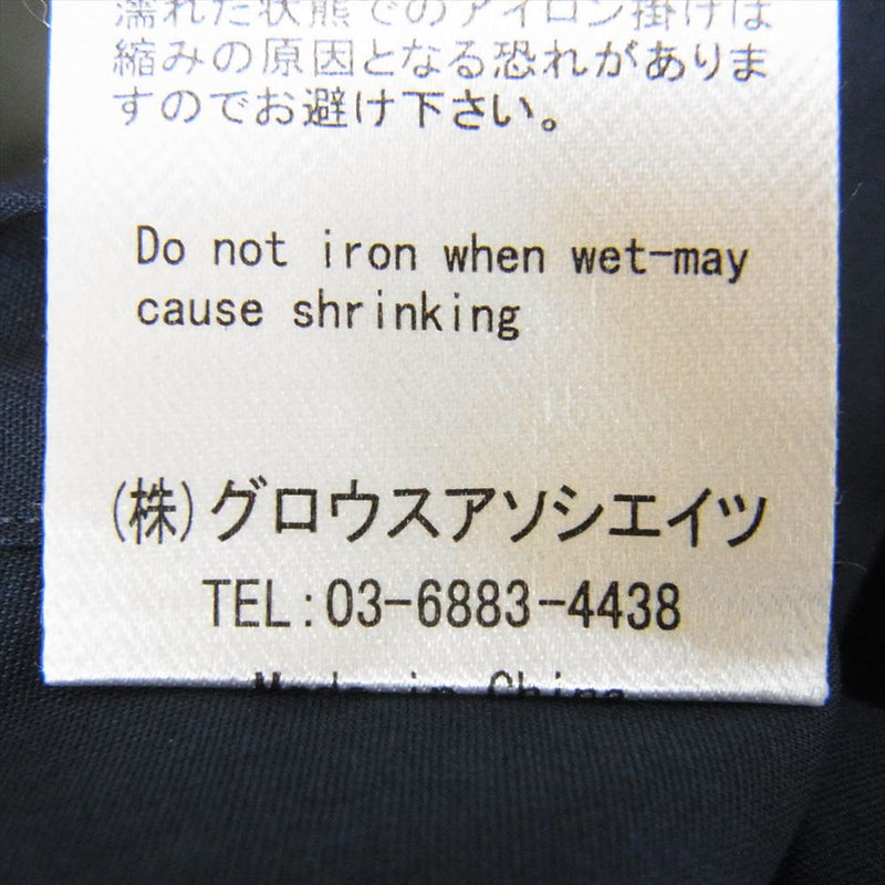 アルコディオ 干場義雅 GINO 3Functions ブロード コットン シャツ ネイビー ネイビー系 37【中古】