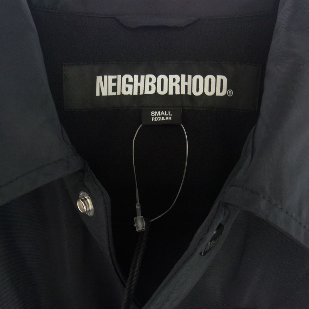 NEIGHBORHOOD ネイバーフッド 24AW 242TSNH-JKM02 WINDBREAKER JACKET-2 ブラック ナイロン ウィンドブレーカー  コーチジャケット ブラック系 S【新古品】【未使用】【中古】