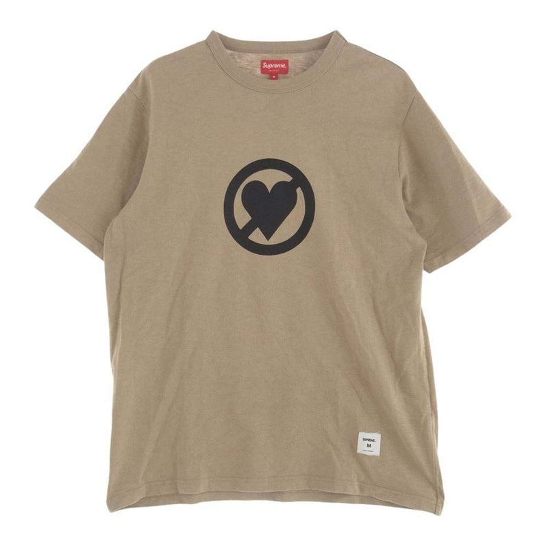 Supreme シュプリーム 22AW No Love S/S Top ノーラブ 半袖 Tシャツ カットソー Dark Tan ブラウン系 M【中古】