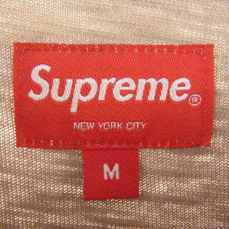 Supreme シュプリーム 22AW No Love S/S Top ノーラブ 半袖 Tシャツ カットソー Dark Tan ブラウン系 M【中古】