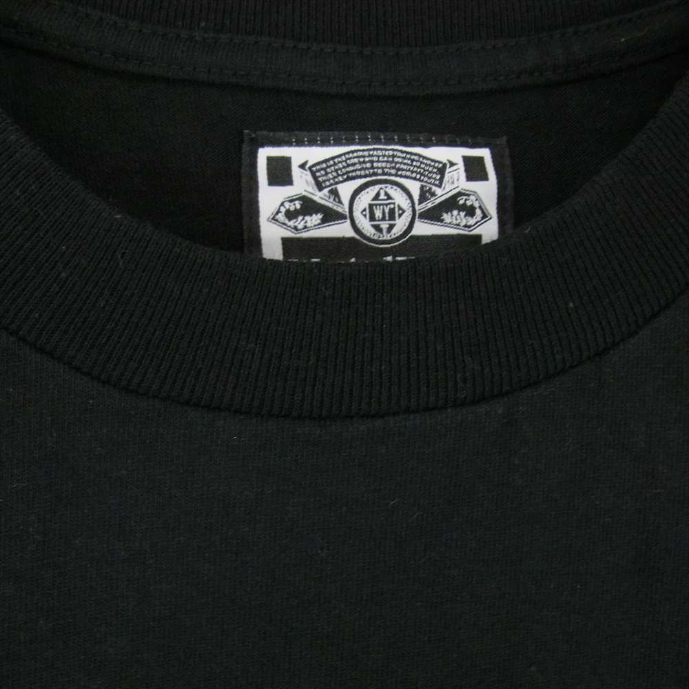 Wasted Youth ウェイステッドユース × VERDY バラ 薔薇 モチーフ 半袖 Tシャツ ブラック系 L【中古】