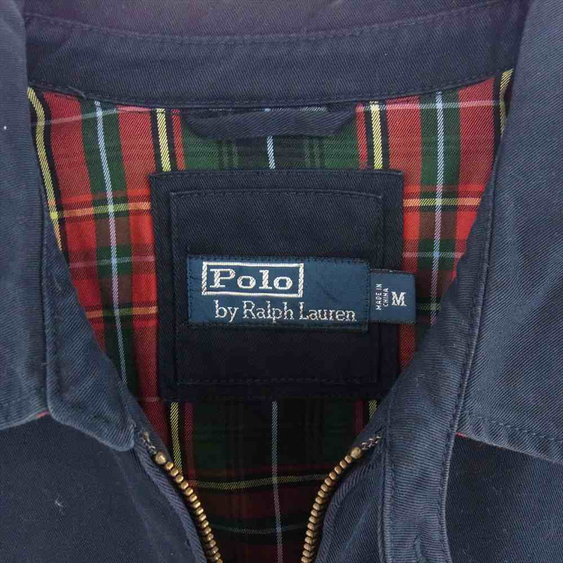 POLO RALPH LAUREN ポロ・ラルフローレン MNBLOTWM5A00036 裏地チェック スイングトップ ジップアップ ブルゾン ジャケット ネイビー系 M【中古】