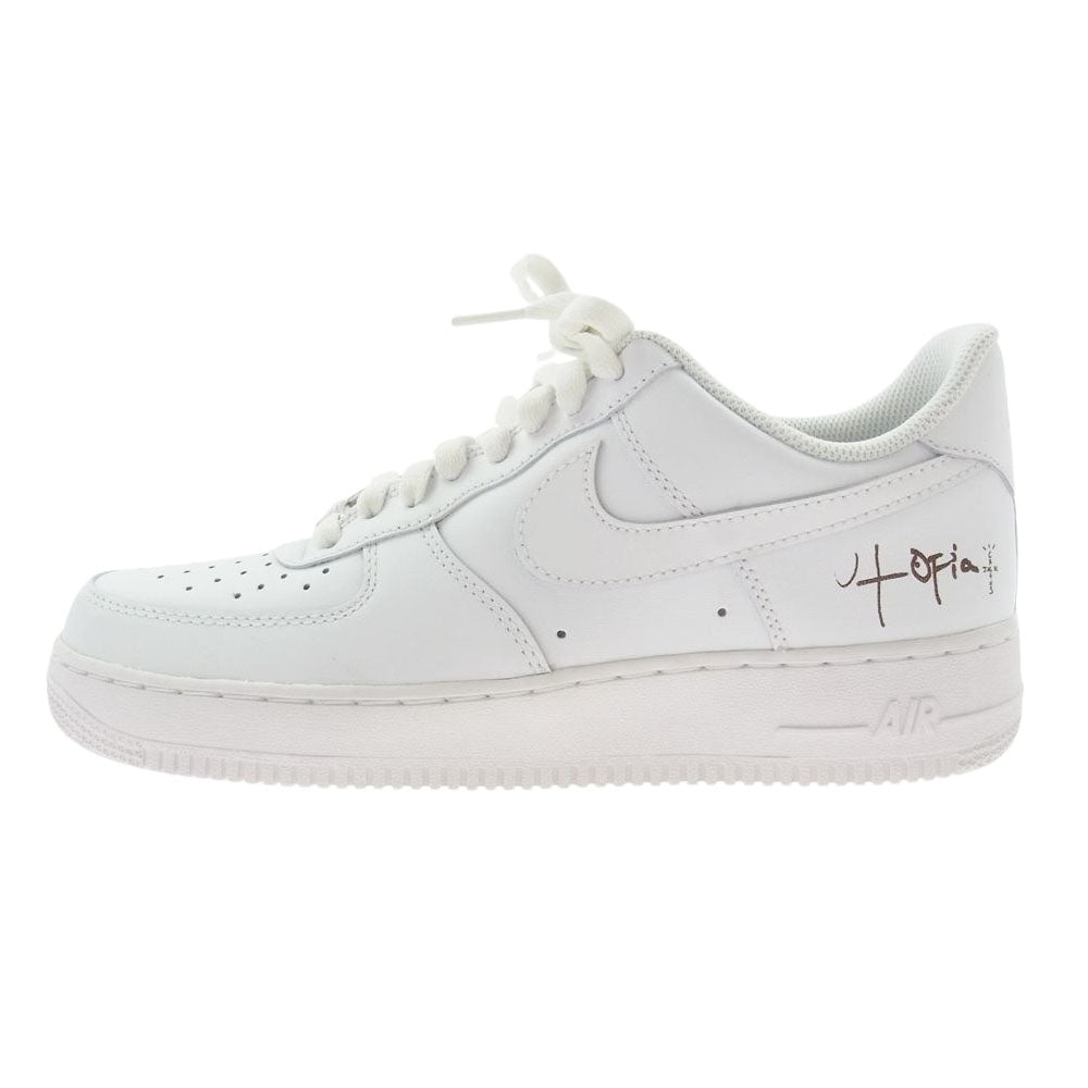 NIKE ナイキ DD8959-100 × Travis Scott  トラヴィススコット Women's Air Force 1 Low Cactus Jack ウィメンズ エアフォース1 ロー '07 スニーカー ホワイト系 27.0cm【極上美品】【中古】