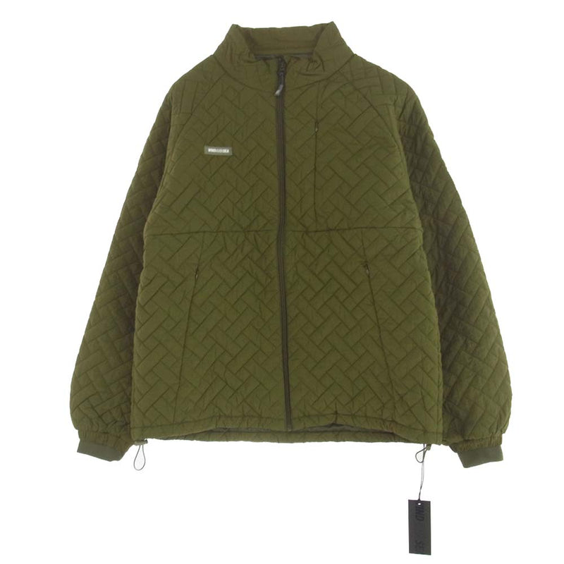 WIND AND SEA ウィンダンシー WDS-O-GEN-23-Q2-JK-04 Sea High Neck Quilting Blouson ハイネック キルティング ブルゾン ジャケット カーキ系 L【極上美品】【中古】