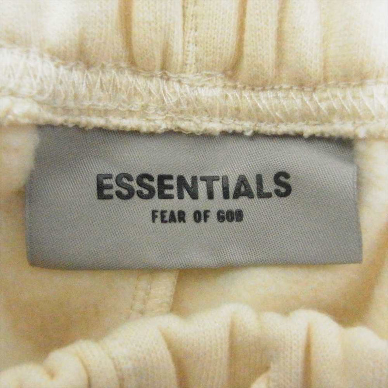 FEAR OF GOD フィアオブゴッド ESSENTIALS エッセンシャルズ スウェット ハーフ ショート パンツ ショーツ ベージュ イエロー系 S【中古】