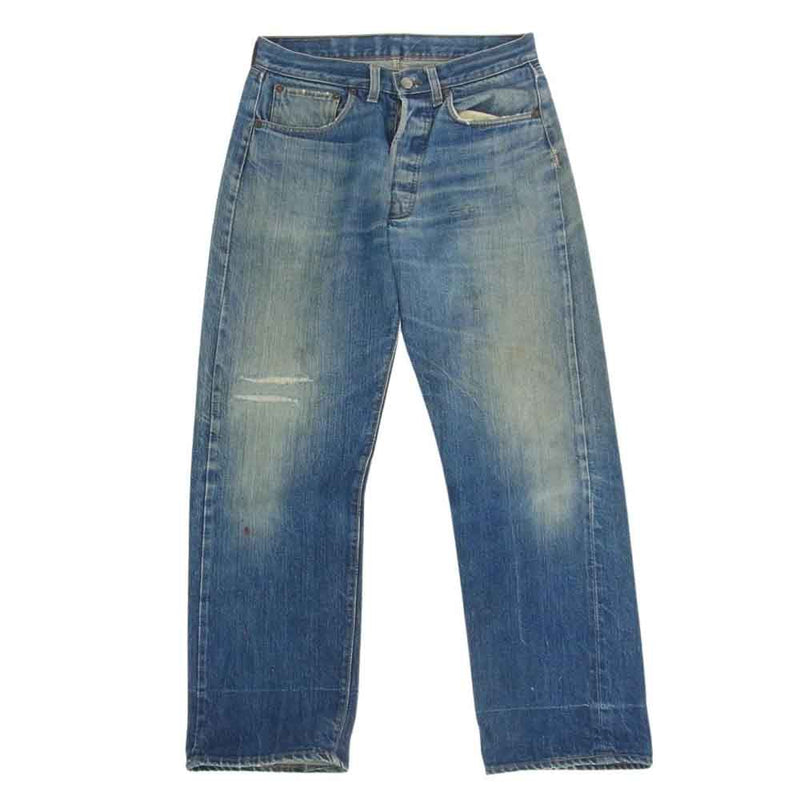 Levi's リーバイス ヴィンテージ 501 66前期 small e スモールe 赤耳 セルビッジ ヴィンテージ デニム パンツ ジーンズ インディゴブルー系 サイズ不明【中古】