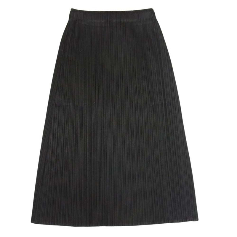 PLEATS PLEASE プリーツプリーズ イッセイミヤケ プリーツ ロング スカート ブラック系 1【中古】