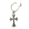 CHROME HEARTS クロムハーツ（原本無） TINY CH CROSS タイニーCHクロス フープピアス【中古】