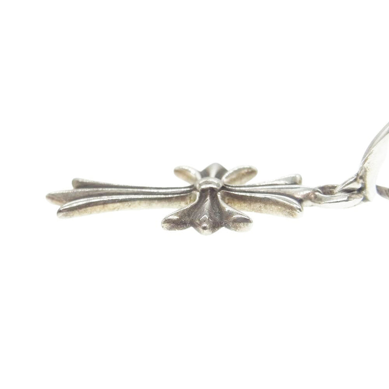 CHROME HEARTS クロムハーツ（原本無） TINY CH CROSS タイニーCHクロス フープピアス【中古】