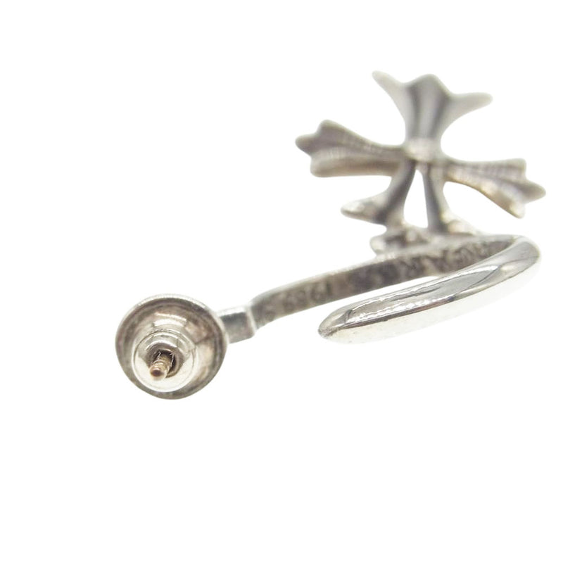 CHROME HEARTS クロムハーツ（原本無） TINY CH CROSS タイニーCHクロス フープピアス【中古】