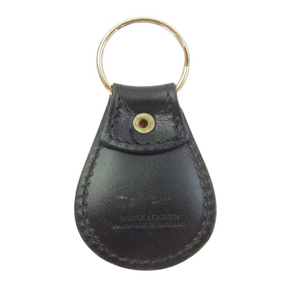 WHITE HOUSE COX ホワイトハウスコックス BRIDLE KEY FOB レザー キーフォブ ブラック系 ゴールド系【中古】
