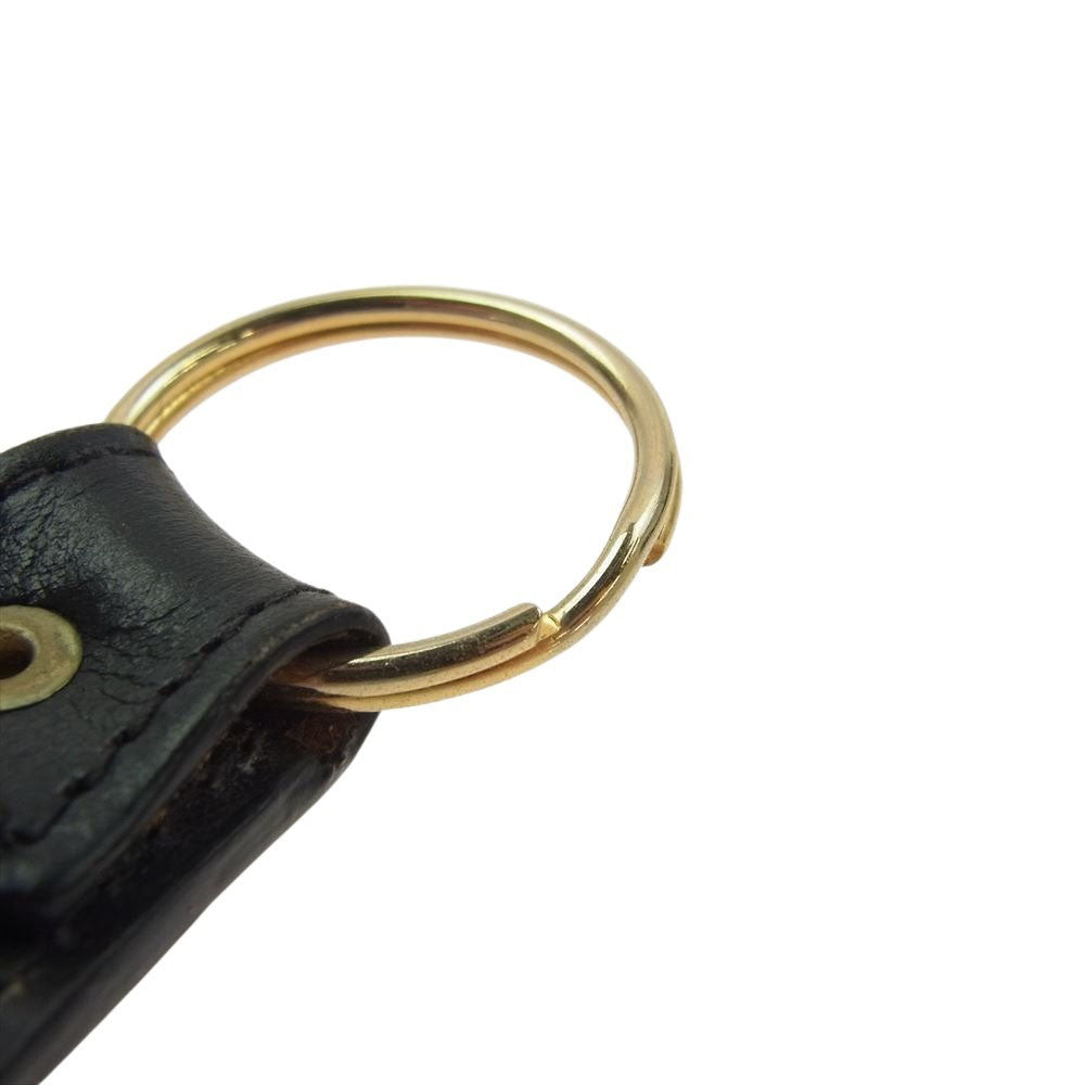 WHITE HOUSE COX ホワイトハウスコックス BRIDLE KEY FOB レザー キーフォブ ブラック系 ゴールド系【中古】