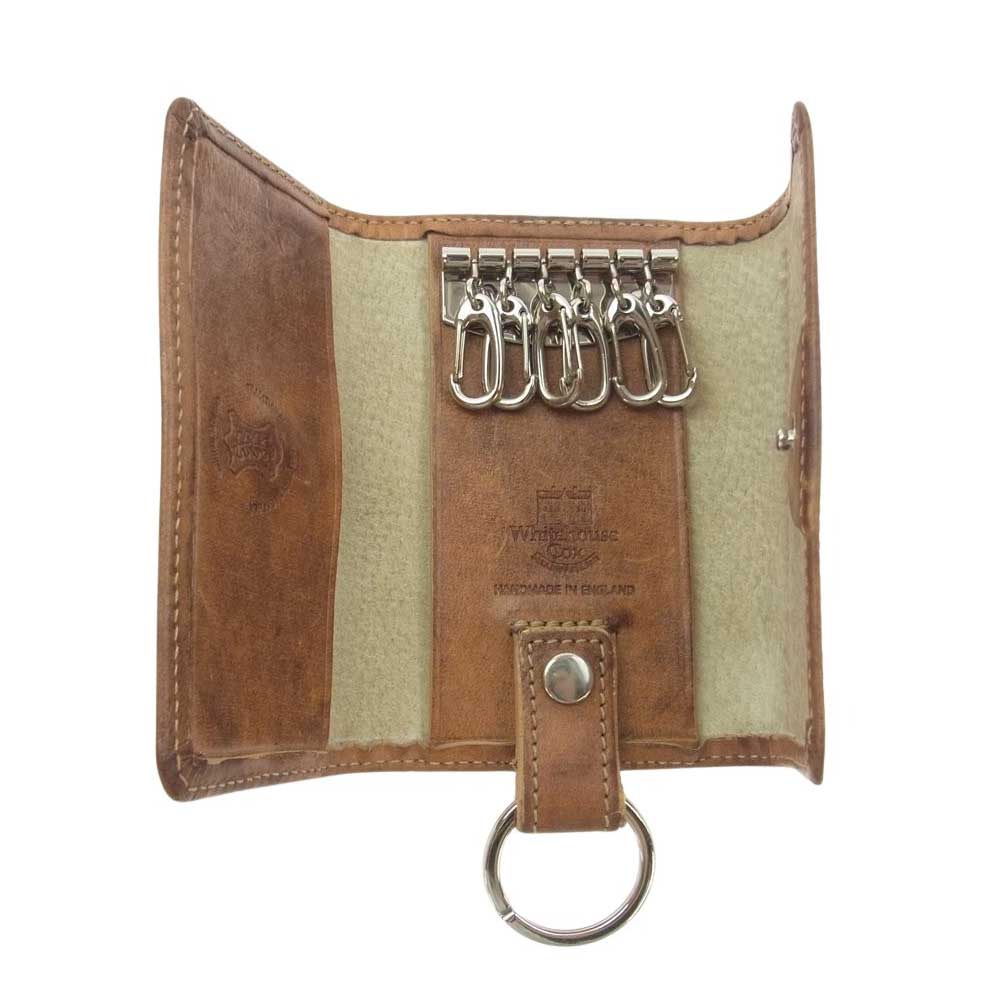 WHITE HOUSE COX ホワイトハウスコックス S9692 VINTAGE ヴィンテージ レザー キーケース ライトブラウン系【中古】