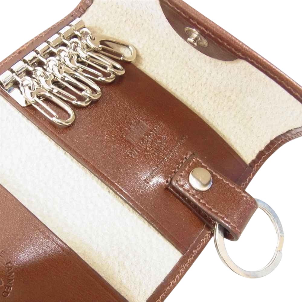 WHITE HOUSE COX ホワイトハウスコックス S9692 SHADOW CALF レザー キーケース ブラウン系【中古】