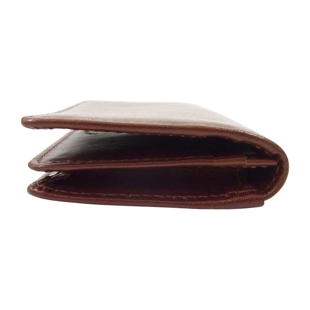 WHITE HOUSE COX ホワイトハウスコックス S2380 SHADOW CALF レザー カードケース 名刺入れ ブラウン系【中古】