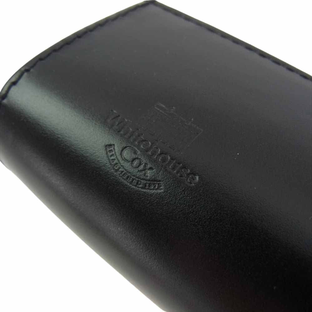 WHITE HOUSE COX ホワイトハウスコックス S1023 BRIDLE レザー ペンケース 小物入れ 筆入れ ブラック系【中古】