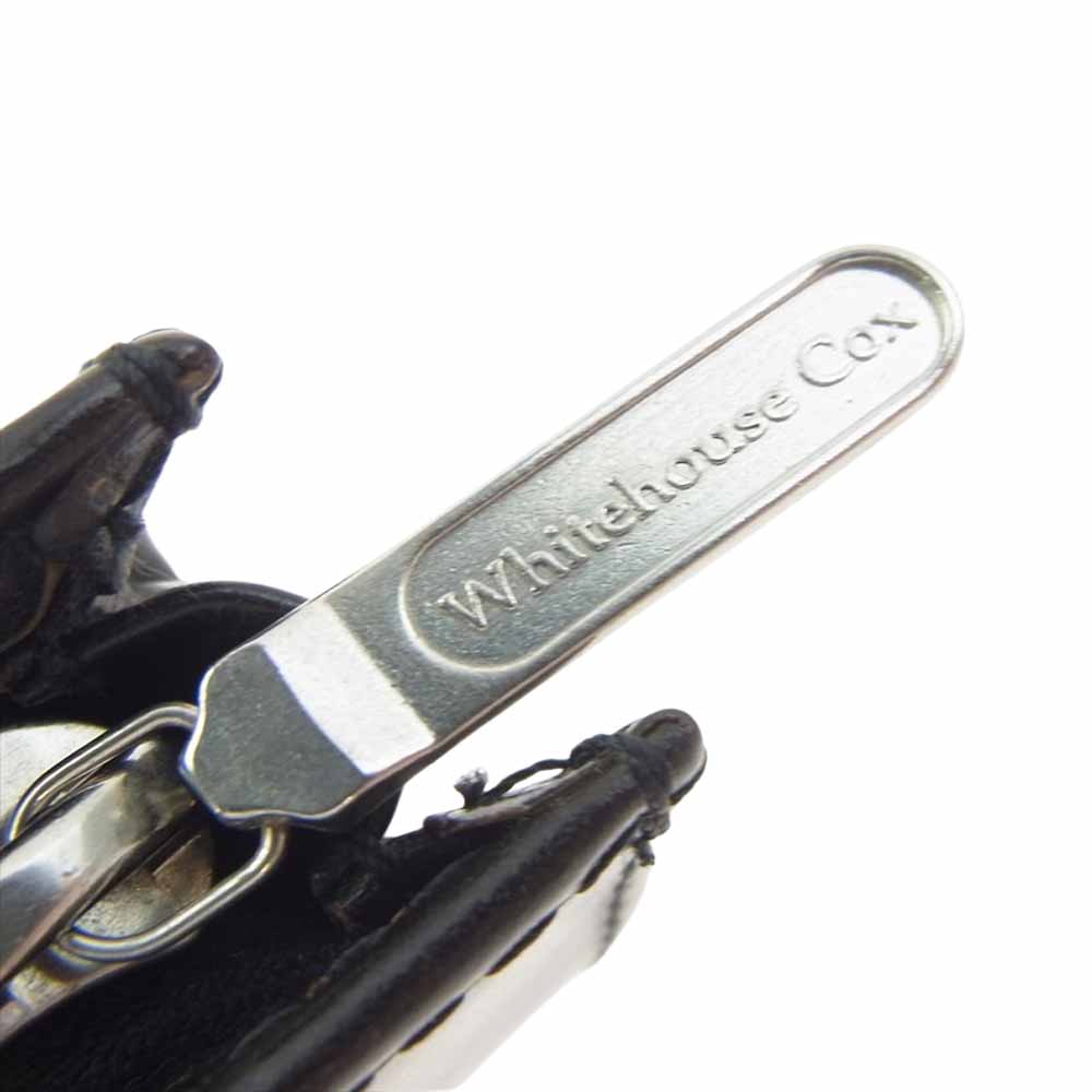 WHITE HOUSE COX ホワイトハウスコックス S1023 BRIDLE レザー ペンケース 小物入れ 筆入れ ブラック系【中古】