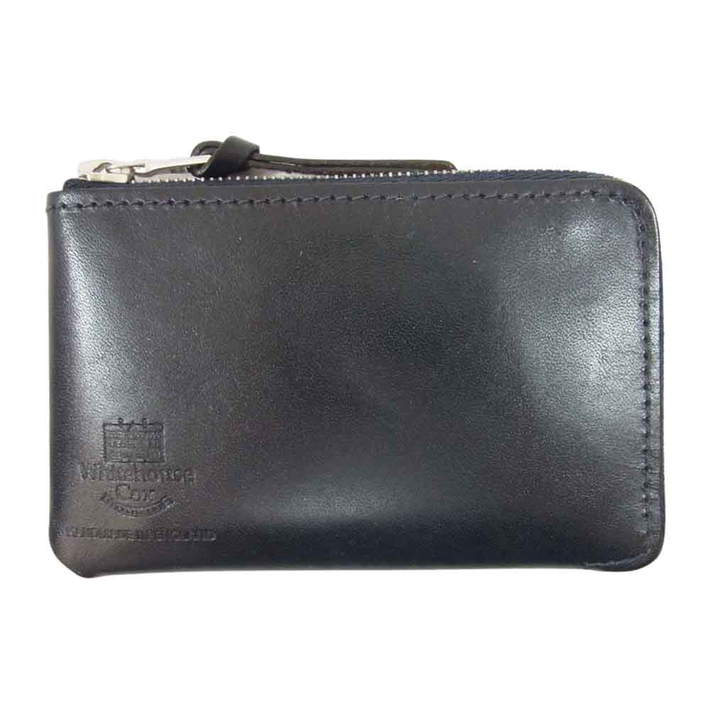 WHITE HOUSE COX ホワイトハウスコックス S1954 Derby ダービー レザー コインケース ブラック系【中古】