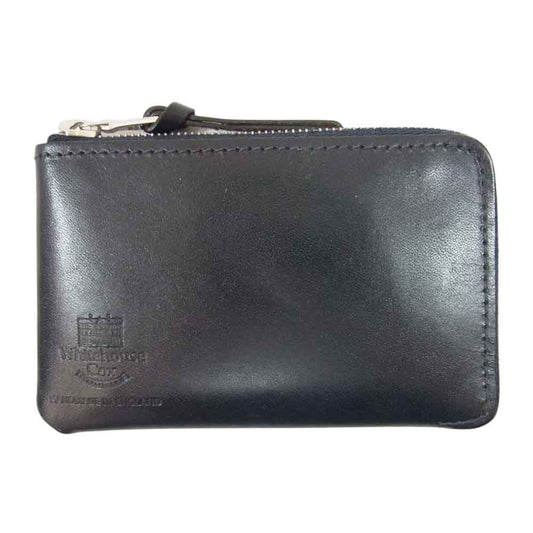 WHITE HOUSE COX ホワイトハウスコックス S1954 Derby ダービー レザー コインケース ブラック系【中古】
