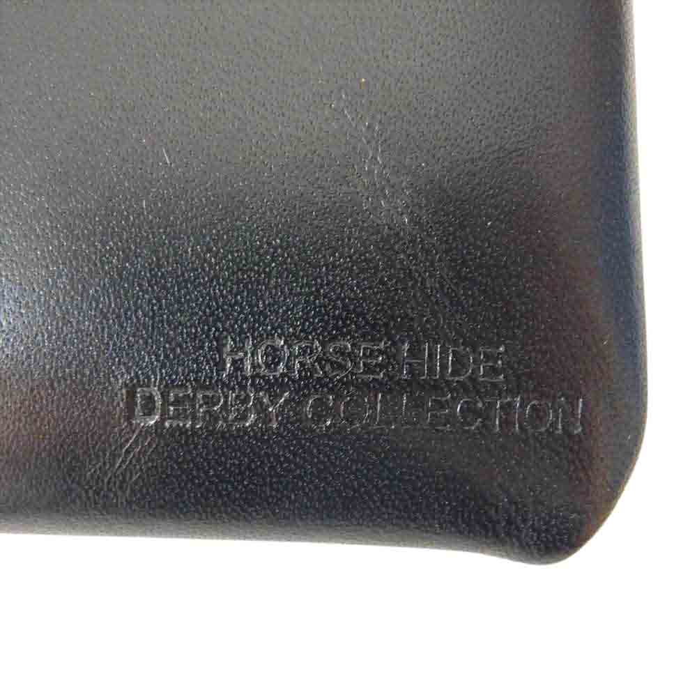 WHITE HOUSE COX ホワイトハウスコックス S1954 Derby ダービー レザー コインケース ブラック系【中古】