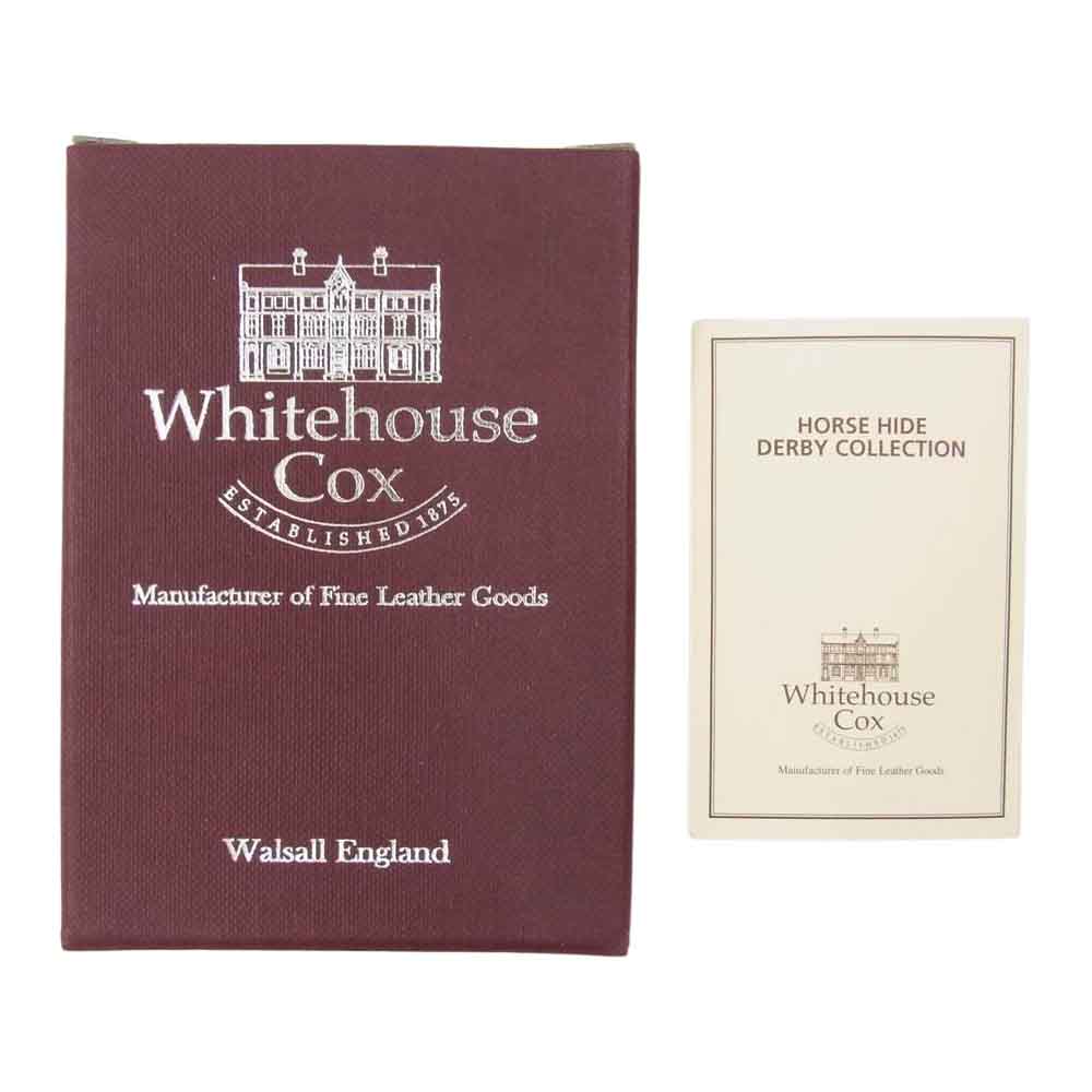 WHITE HOUSE COX ホワイトハウスコックス S1954 Derby ダービー レザー コインケース ブラック系【中古】