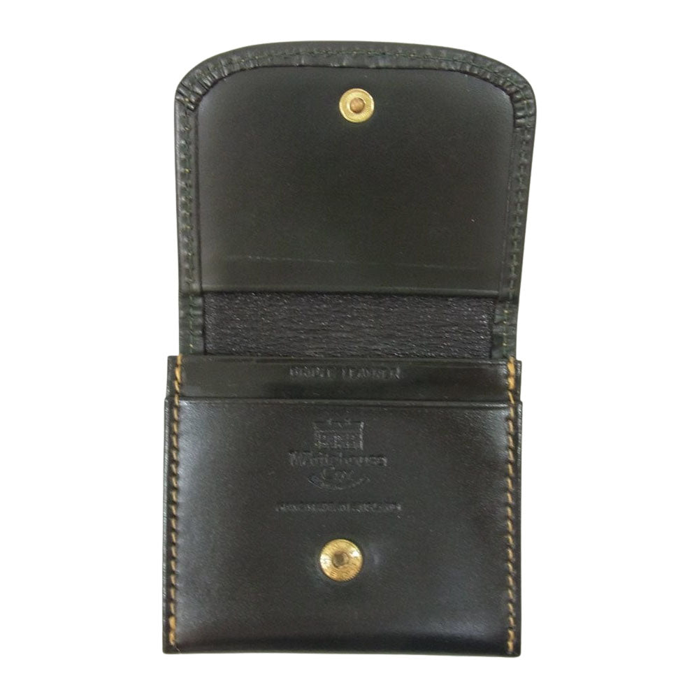 WHITE HOUSE COX ホワイトハウスコックス S5938 BRIDLE ブライドル レザー コインケース ダークグリーン【中古】