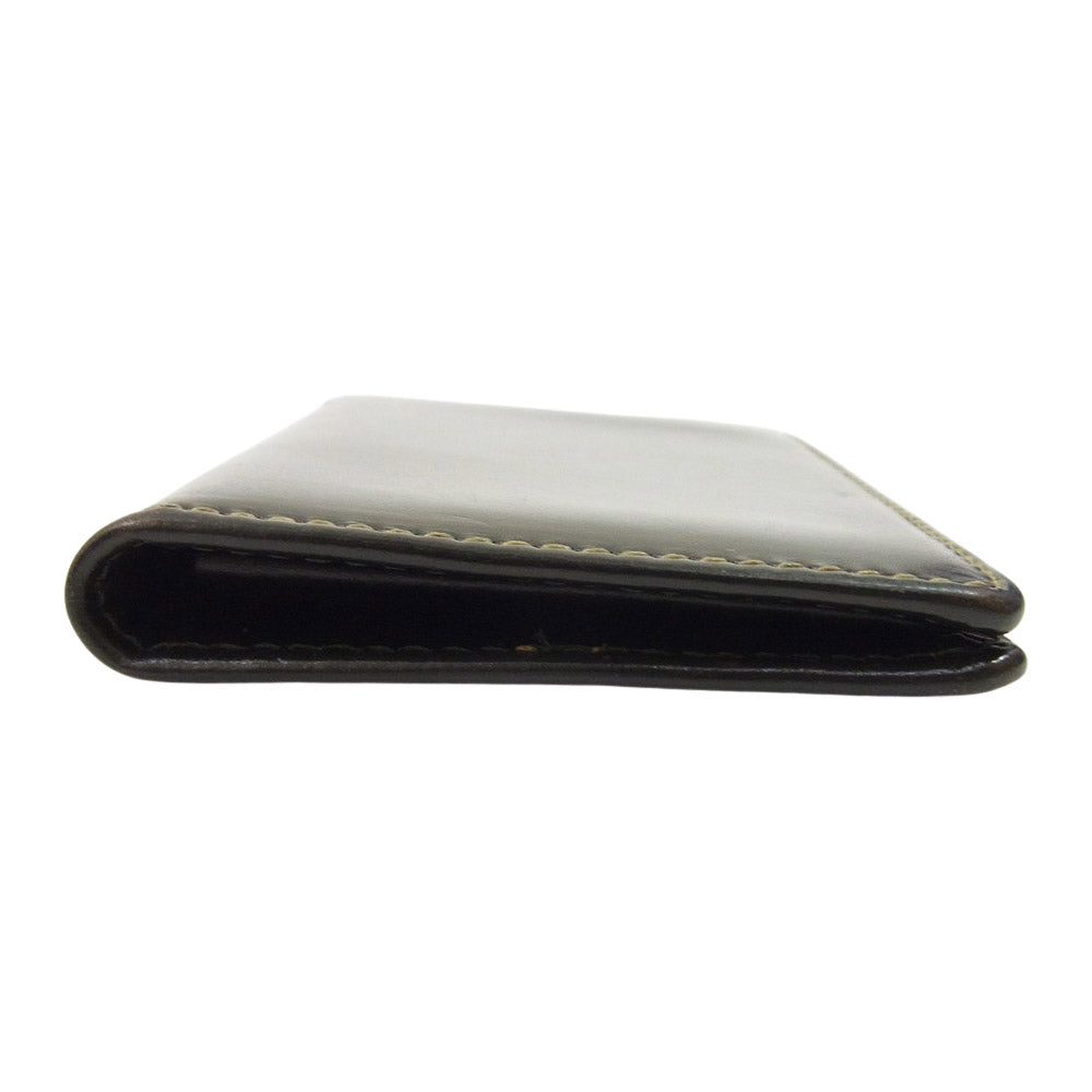 WHITE HOUSE COX ホワイトハウスコックス S7412 BRIDLE レザー カードケース ダークグリーン【中古】