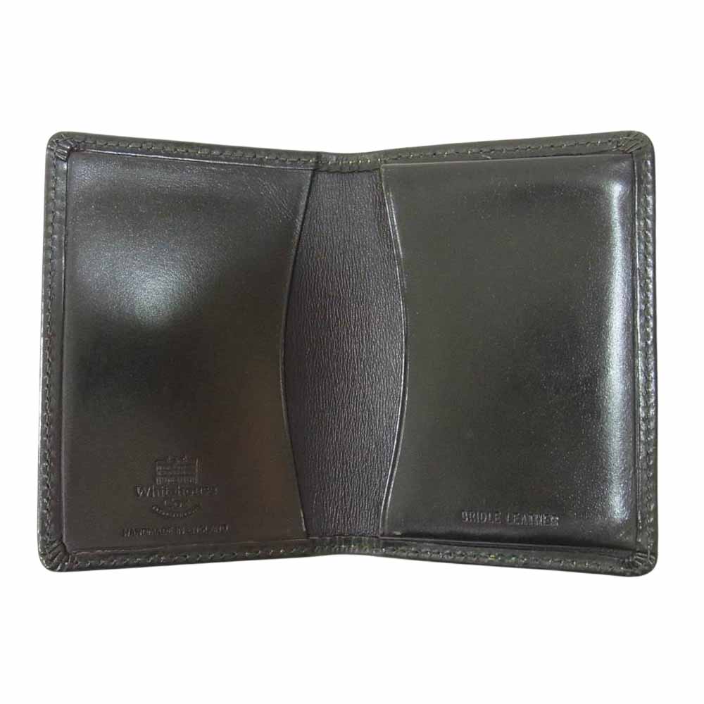 WHITE HOUSE COX ホワイトハウスコックス S7412 BRIDLE レザー カードケース ダークグリーン【中古】