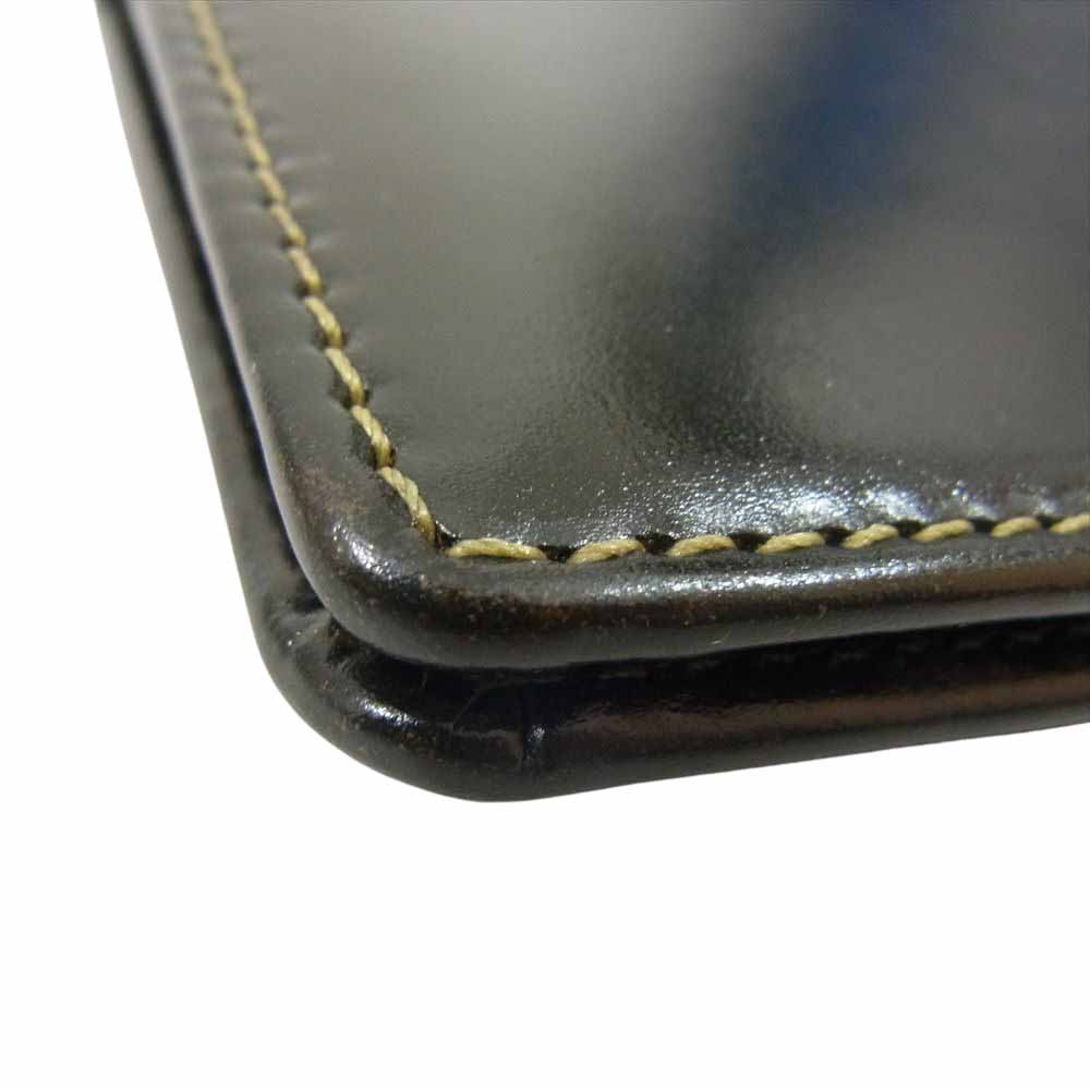 WHITE HOUSE COX ホワイトハウスコックス S7412 BRIDLE レザー カードケース ダークグリーン【中古】