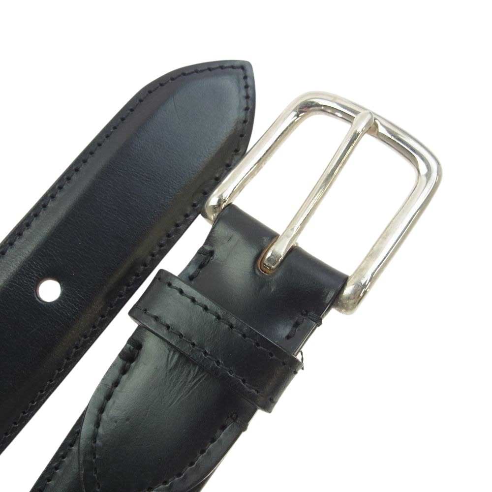 WHITE HOUSE COX ホワイトハウスコックス レザー ベルト ブラック系【中古】