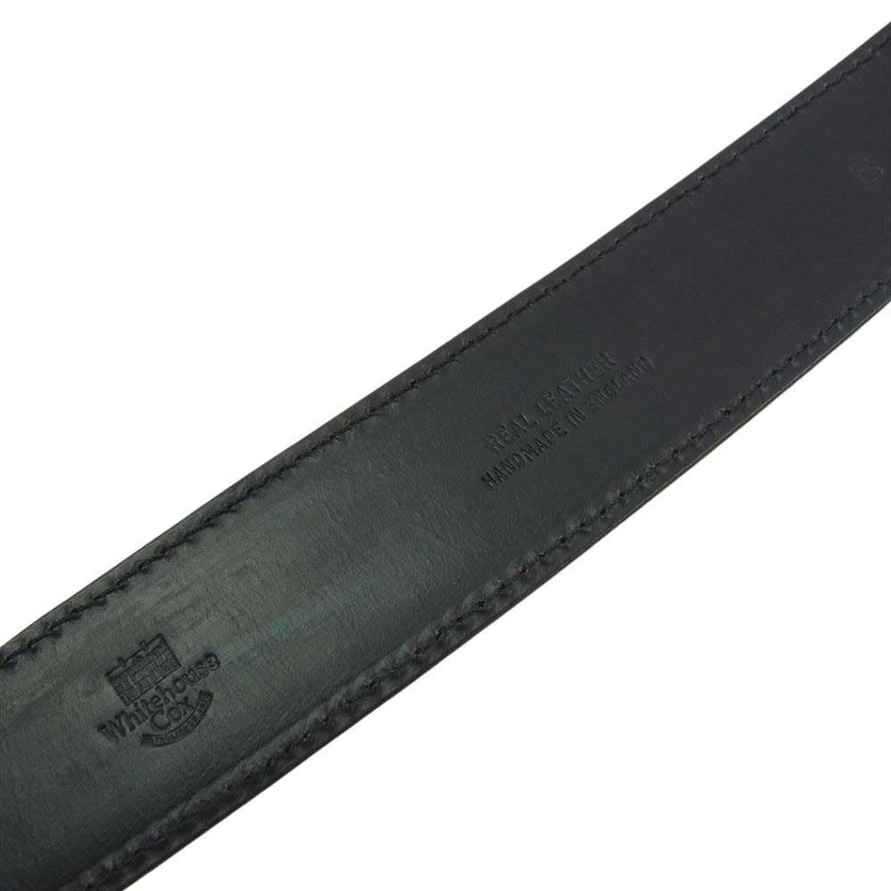 WHITE HOUSE COX ホワイトハウスコックス レザー ベルト ブラック系【中古】