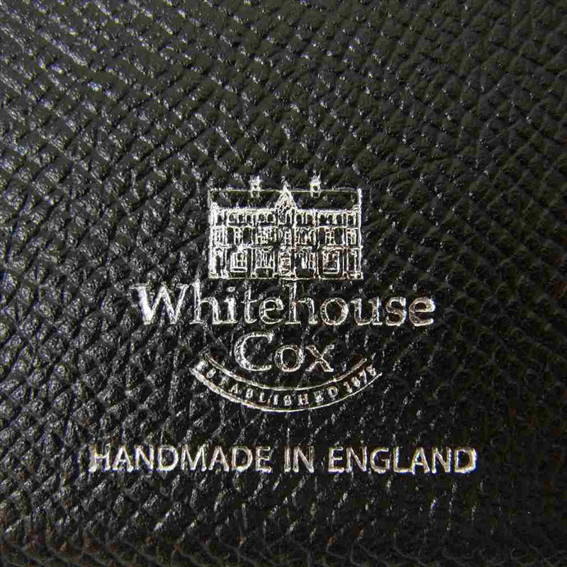 WHITE HOUSE COX ホワイトハウスコックス S1941 LON CALF レザー コインケース 財布 ウォレット ブラック系【中古】