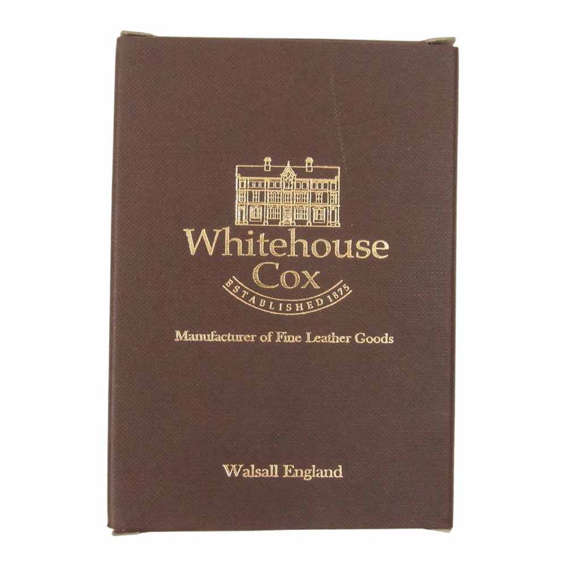 WHITE HOUSE COX ホワイトハウスコックス S1941 LON CALF レザー コインケース 財布 ウォレット ブラック系【中古】