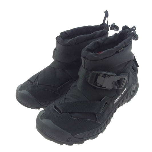 HYKE ハイク 1027979 KEEN WMNS Hoodzerra NXIS WP キーン ウィメンズ フッドゼラ ネクシス ウォータープルーフ ブーツ ブラック系 24.5cm【中古】