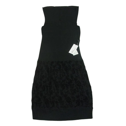 ISSEY MIYAKE イッセイミヤケ M173FH202 ME ミー フラワー 総柄 花柄 プリーツ ノースリーブ ワンピース ドレス ブラック系【中古】