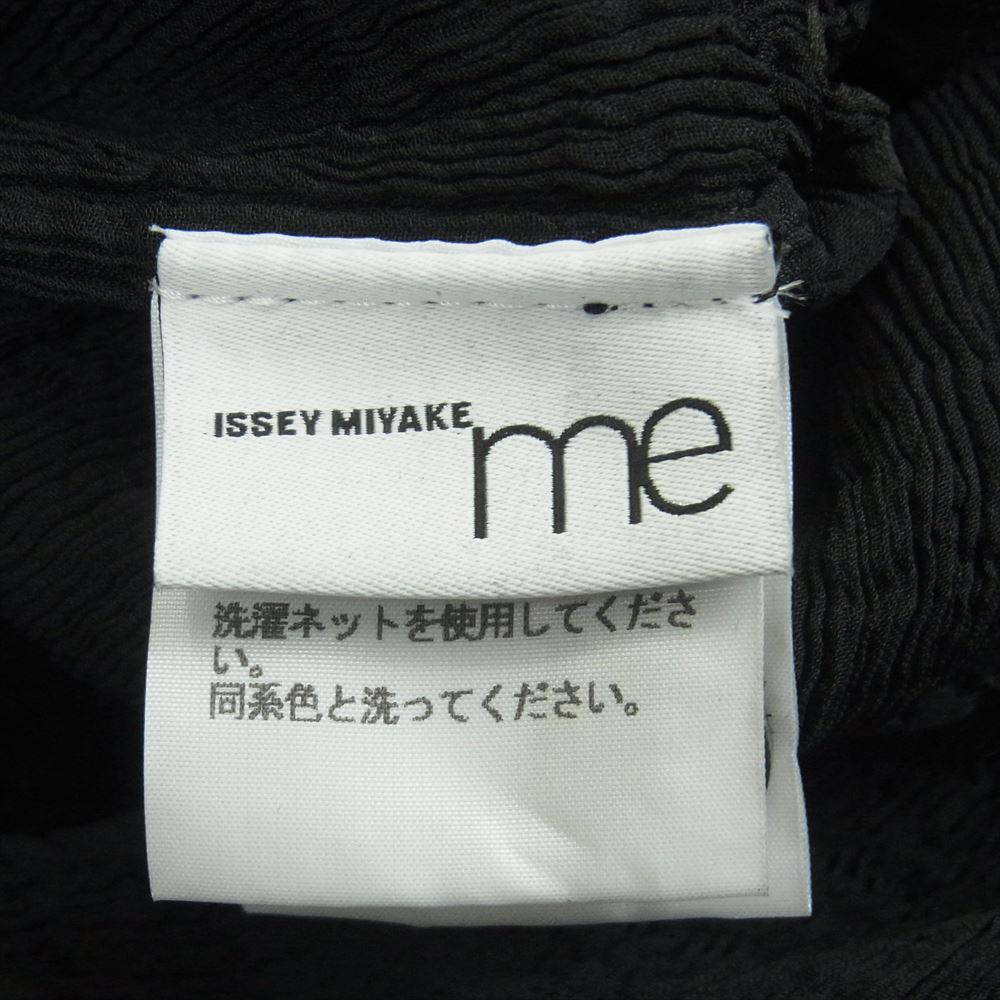 ISSEY MIYAKE イッセイミヤケ M173FH202 ME ミー フラワー 総柄 花柄 プリーツ ノースリーブ ワンピース ドレス ブラック系【中古】