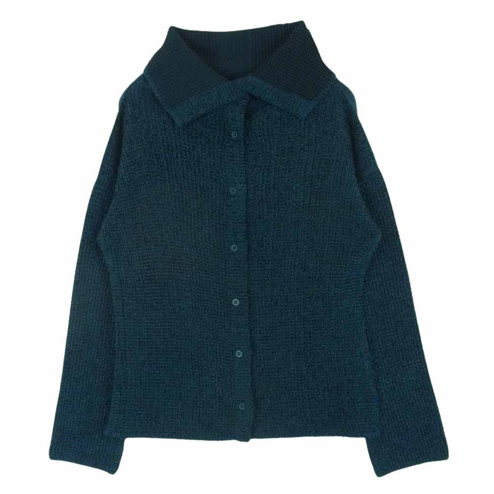 ISSEY MIYAKE イッセイミヤケ ME ミー ボックスプリーツ シャギー カーディガン モスグリーン系【中古】