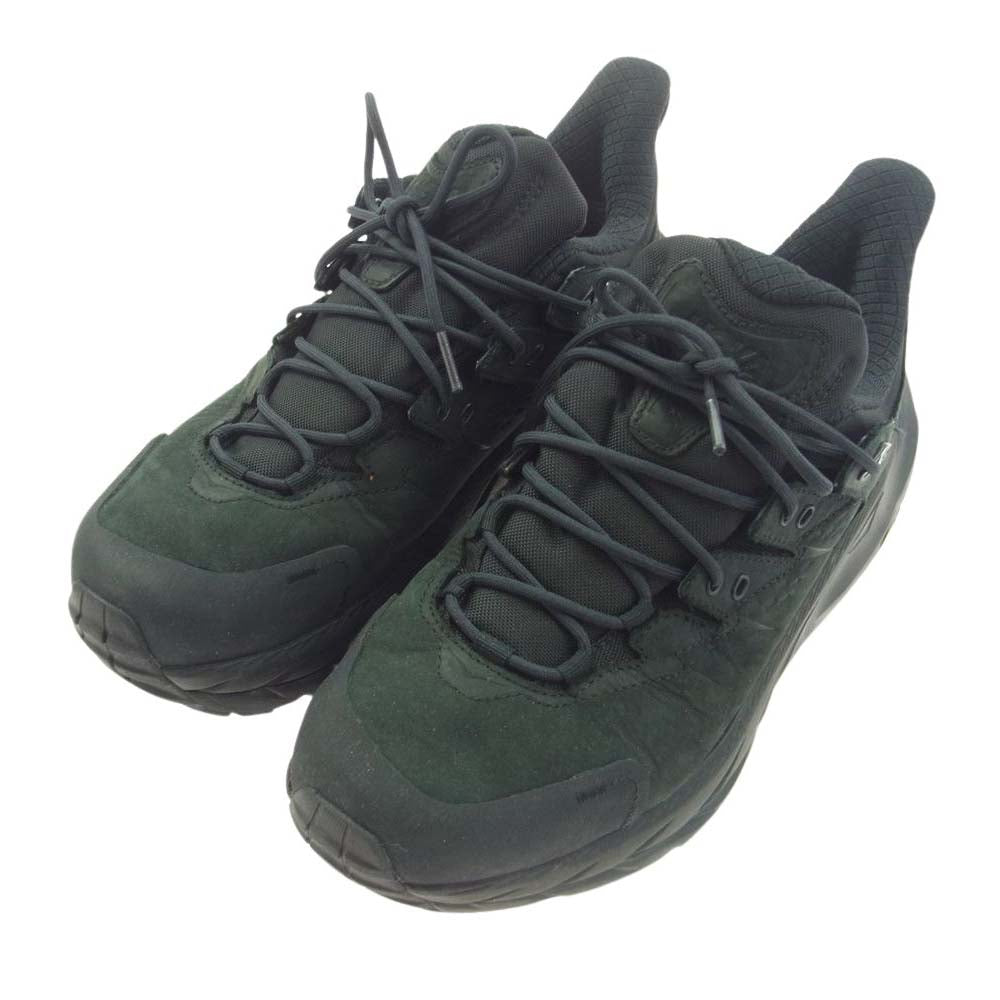 HOKA ONE ONE ホカ オネオネ KAHA 2 LOW GTX KAHA 2 LOW GTX ゴアテックス トリプルブラック トレイル ランニング シューズ ブラック系 27cm【中古】