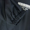NEIGHBORHOOD ネイバーフッド 24SS 241TSNH-JKM01 WINDBREAKER JACKET-1 バックプリント ナイロン 裏フリース コーチジャケット ウィンドブレーカー ネイビー系 M【中古】