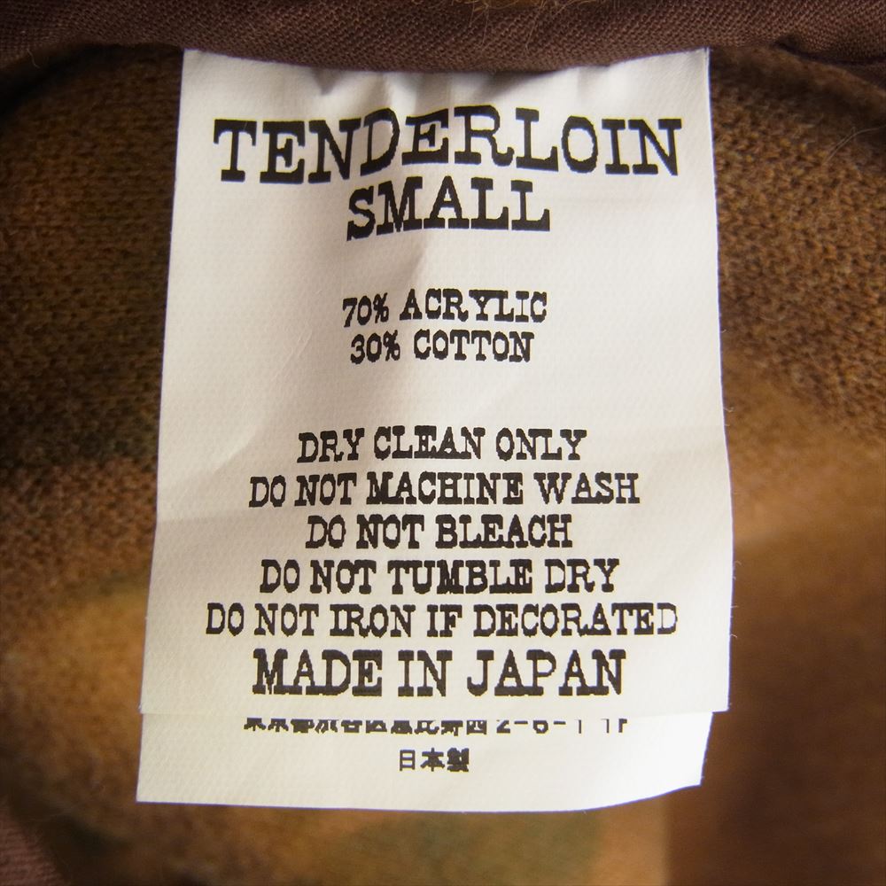 TENDERLOIN テンダーロイン T-ANIMAL PARKA ZIP FOR アニマル ファー ジャケット ブラウン系 S【中古】