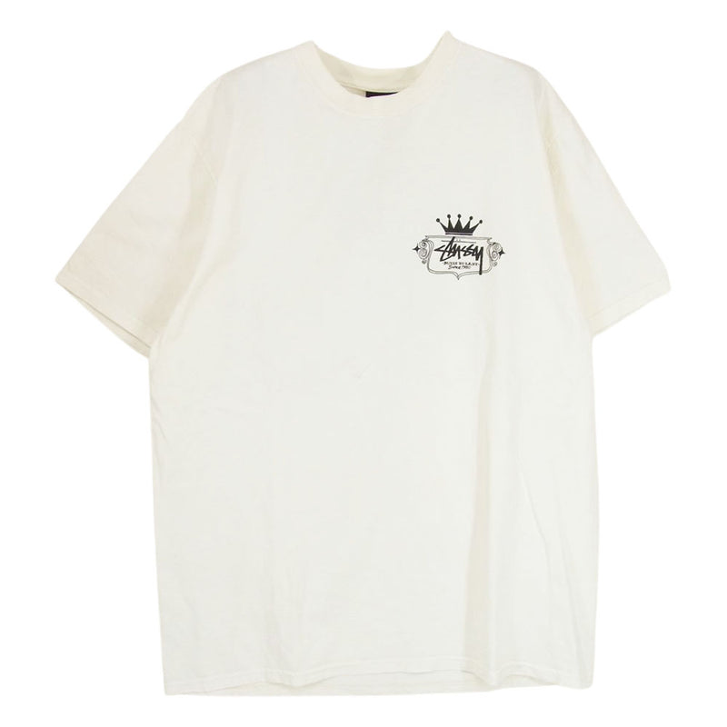 STUSSY ステューシー 24SS BUILT TO LAST TEE PIGMENT DYED 半袖 Tシャツ オフホワイト系 M【中古】